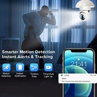 Caméra Ampoule Sans Fil Intérieure Ikevision ICSEE 1080P avec Capteur CMOS, Prise en Charge NVR, Lumière LED, Port E27, Sécurité Domestique WIFI