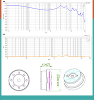 Unit Speaker Headset Bass Huayunxin Murah Berkualitas Terbaik 10MM 16 Ohm 5 MW 105dB/mW Unit Driver Dinamis Earphone IEM