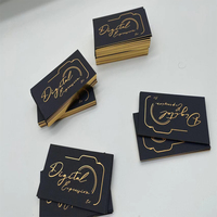 Design personnalisé de luxe brillant or bord feuille de remerciement carte de visite cartes de mariage papier Texture pour les petites entreprises