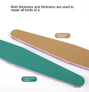 <span class=keywords><strong>Lime</strong></span> à ongles demi-lune personnalisée professionnelle Double face éponge manucure tampon papier de verre chaux ponçage équipement de polissage - Product Image 3