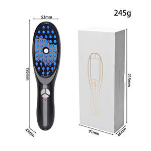 Dropshipping LED azul luz roja cepillo eléctrico de pelo cuero cabelludo agua embellecer cuidado masaje peine calidad Inspección Control servicios - Product Image 6