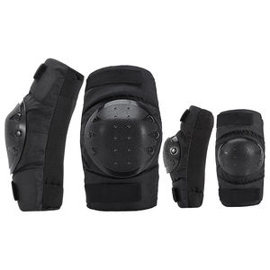4 Piezas de Equipo de Protección para Motocross Todoterreno, Antichoque y Antifricción, para Motociclismo, Rodilleras Cortas, Coderas y Protectores de Piernas - Product Image 1