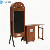 Miroir Photo Magique à Vendre – Cabine Photo Selfie avec Structure Pliable et Imprimante Instantanée Intégrée sur Support de Bureau