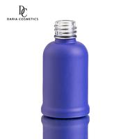 Hot 9ml New Dark Purple Stock Cylindre Vide Uv Gel Vernis À Ongles Cosmétique Bouteille D'emballage En Verre Avec Capuchon De Couleur Personnalisée et Brosse