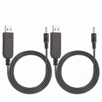 Cable de Alimentación USB, Conversor de Voltaje USB de 5V a CC de 12V 9V, Cable de Alimentación con Conector de 5.5*2.1mm 4.0x1.7mm 3.5*1.35mm