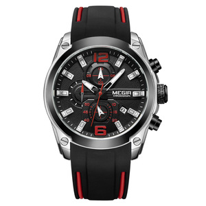Popular Men's Watch Multifunctional Chronograph and Calendar <b>Wristwatch</b> Versatile Quartz Watch for Sport Casual and Business Use - Product Image 3
