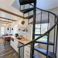 Maison conteneur modulaire de luxe moderne préfabriquée extensible à deux étages de 20 pieds et 40 pieds, étanche et écologique, avec salle de bain et cuisine