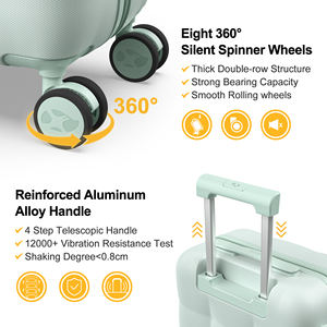 <span class=keywords><strong>Maleta</strong></span> de Viaje Ligera para PC de 24 Pulgadas con <span class=keywords><strong>Ruedas</strong></span> Giratorias de 360 Grados °   <span class=keywords><strong>Maleta</strong></span> <span class=keywords><strong>Mediana</strong></span> con <span class=keywords><strong>Ruedas</strong></span> Silenciosas, Candado TSA y Diseño Duradero, Color Verde - Product Image 2