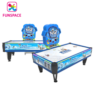 Table de Hockey Air bleu à pièces de monnaie pour 2 joueurs, <span class=keywords><strong>jeux</strong></span> interactifs pour enfants et adultes, nouveau Design - Product Image 5