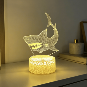 Hot Sale Warm <b>Light</b> Bedroom 3D Night <b>Light</b> 3D Cartoon Kids USB Bedside Lamp Table Lamp Christmas Gifts - Product Image 6