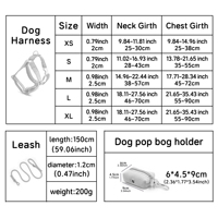 Ensemble Harnais pour Chien OEM ODM à Faible MOQ, Kit Complet 3 Pièces pour la Promenade, Harnais et Laisse Personnalisables avec Logo pour Chiots et Animaux de Compagnie, Idéal pour la Promenade Quotidienne