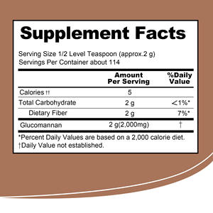 Empaque Personalizado de Glucomanano en Polvo Puro, Favorece un Control de Peso Saludable con Fibra Dietética, Polvo para Bebida para Bajar de Peso - Product Image 2