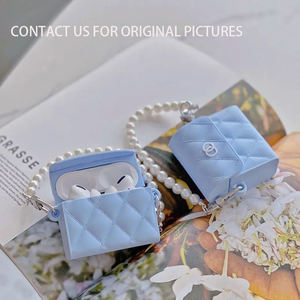 BZ060 femmes à la mode <span class=keywords><strong>marque</strong></span> petit parfum perle chaîne sac pour Airpos Pro <span class=keywords><strong>coque</strong></span> de protection pour Airpos 1/2/3/pro 2/4 génération - Product Image 3