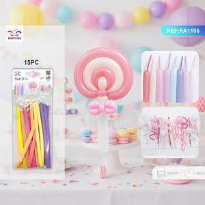 12 pz X 30 confezioni di palloncini lunghi Macaron con decorazioni a palloncino colorato dolce color pastello per disegni di feste - Product Image 3