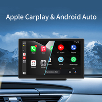 Écran tactile portable de 9 pouces, autoradio sans fil CarPlay Android Auto avec GPS/Google/FM, montage sur console de tableau de bord