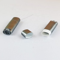 Mini 5 grammes ovale plat en plastique à visser conteneur vide baume à lèvres bouteille bâton Tube pour shampooing Lotion soins de la peau sérum utilisation