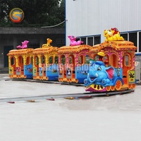 Manèges de parc d'attractions pour enfants les plus vendus en Chine, manège de fête foraine, modèle animatronique d'éléphant, train électrique sur rail