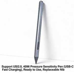 Penna Stilo in Alluminio USI2.0 per <span class=keywords><strong>iPad</strong></span>, Penna Personalizzata per Disegno, Punta Stilo con 4096 Livelli di Sensibilità alla Pressione, Ricarica Rapida USB-C, Batteria da 60 Ore - Product Image 1