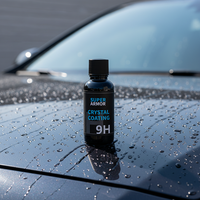 Kit de revêtement céramique graphène 9H haut de gamme, protection professionnelle de la peinture automobile, finition brillante, hydrophobe, anti-rayures
