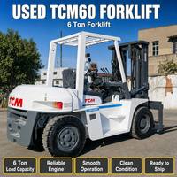 Forklift Diesel Counterbalance TCM FD60 6 Ton Bekas Terawat Baik, Kondisi Bagus, Jam Kerja Rendah, Pengiriman Cepat, Ukuran 1220mm*150mm*3000mm