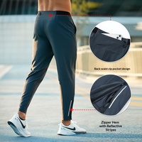 Pantalon de sport pour homme, taille mi-haute, ample, séchage rapide, respirant, en polyester, pour le fitness, la course à pied, l'entraînement et le basketball, idéal pour le printemps