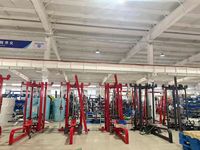 Machines de musculation à sélection de charge par pignon, grand appareil d'entraînement multifonction 8 stations