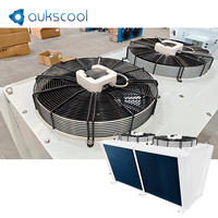 Condenseur à air refroidi de type V AkUS 66,5 kW à ailettes bleues pour le refroidissement industriel côtier, conforme à la conformité GWP 2026
