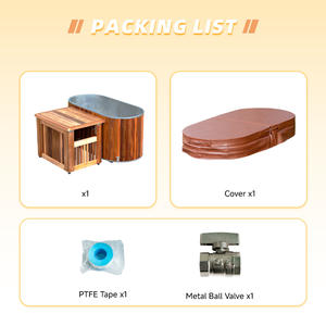 อ่างแช่น้ำเย็นกลางแจ้งสุดหรู พร้อมเครื่องทำความเย็น สำหรับแช่น้ำแข็ง ใช้ในบ้าน ยิม สปา - Product Image 5