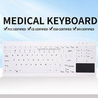 Clavier médical étanche HENGYU avec interface USB 3.0, nouveau clavier de bureau en caoutchouc, style membrane, double mode programmable