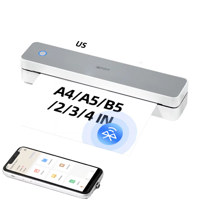 Portable A4 Thermal Printer Mini Mobile Wireless Home Office Imprimante Thermique Stampante Termica