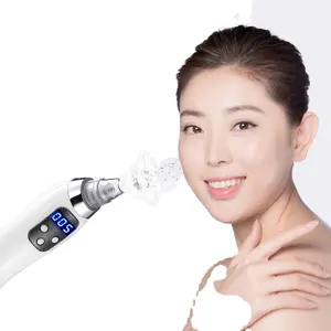 Nettoyeur de pores professionnel 5 en 1, appareil ultrasonique efficace avec 6 têtes, pour nettoyer la peau du visage et points noirs