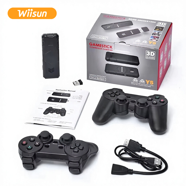 Y5 Game Stick 64GB/128GB 45000/51000 3D Retro Games Classic Video Game Console GD10 X2 TV Video Gaming Console