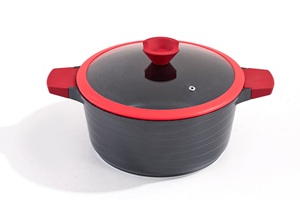 Ensemble de 10 casseroles et poêles antiadhésives en aluminium moulé sous pression avec fond à <span class=keywords><strong>induction</strong></span>, revêtement granit, directement de l'usine - Product Image 3