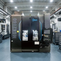 Máquina Rectificadora Vertical CNC para Materiales Compuestos, con Sujeción Única y Rectificado Interno/Externo Multisuperficie