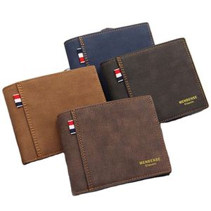 Portefeuille court élégant en cuir PU pour homme, petit porte-cartes décontracté, pochette masculine - Product Image 1