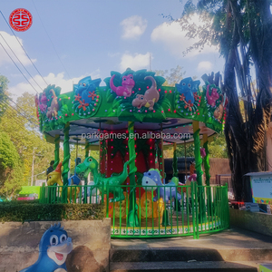 Manèges pour enfants sur le thème des dinosaures, carrousel de fête foraine, équipement d'amusement pour parcs d'attractions, fournisseur de manèges à vendre - Product Image 5