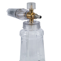 Vente directe d'usine, lance à mousse pour nettoyeur haute pression, canon à mousse en cuivre avec bouteille à jet entièrement transparente