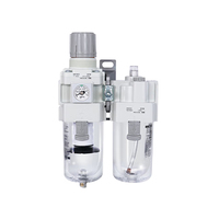 Combinaison de régulateur et de filtre à air en deux parties avec fonction de séparation huile-eau, modèles de tuyaux AC4010-04 AC3010-03 AC2010 AC5010