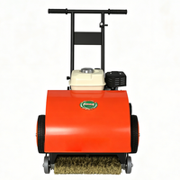 Machine à décapage de rouille haute puissance 6-8 CV à moteur essence/diesel, largeur de décapage de la rouille 300/400 mm, brosse métallique à roue de 250 mm, poussée manuelle, faible profondeur
