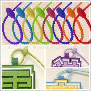 สายรัดเคเบิลแบบยางนิ่ม ยี่ห้อ Tadpole แบบล็อคอัตโนมัติ สำหรับงาน DIY อุปกรณ์ตกแต่งกระเป๋า สีขาว เทา ดำ แดง เหลือง เขียว ฟ้า ม่วง - Product Image 5