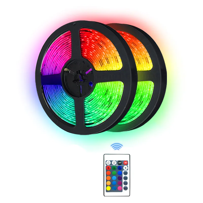 Lámpara rgb50smd de 5M para pantalla de escritorio de TV, cinta de diodo de retroiluminación, tira de luz led de neón flexible