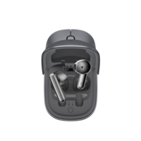 Souris sans fil 2-en-1 avec étui de chargement pour écouteurs, double mode Bluetooth 2,4 GHz, clic silencieux, 1000 mAh, autonomie de 30 jours