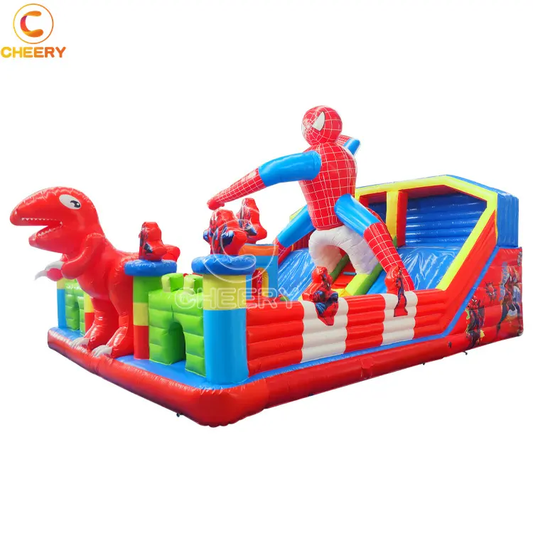 Su misura PVC scivolo gonfiabile giocattolo durevole scivolo gonfiabile per bambini castello di salto Spider-Man