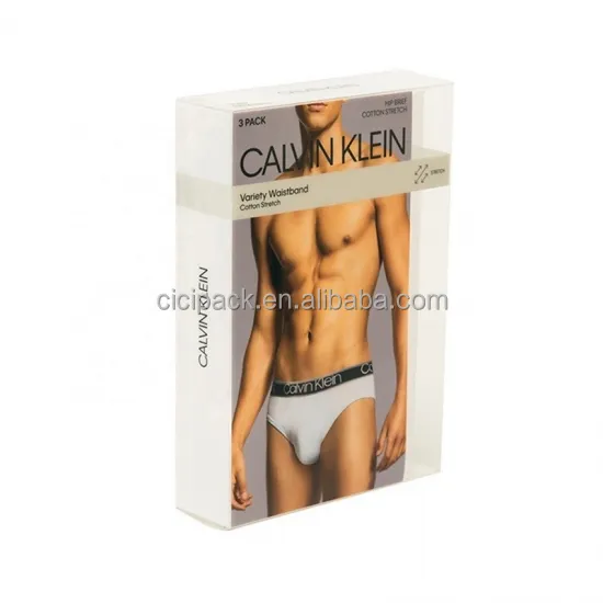 Wholesale Underwear For Men underwear packaging box Custom Packaging PVC Transparent Box
