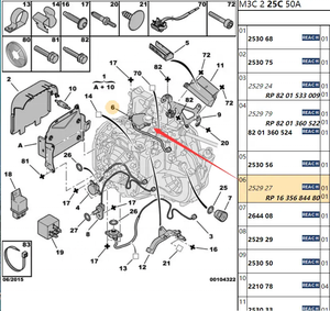 自動ギアボックススイッチDPO圧力センサー252927プジョー207/206/307シトロエンC4/C5AL4ギアボックスシフトセンサースイッチ用 - Product Image 3