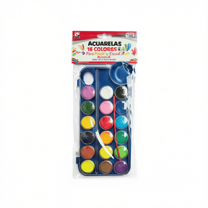 Set de Acuarelas de 18 Colores con Pincel para Niños y Escuela, Sets de Arte - Product Image 1