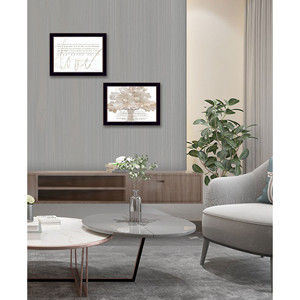 HMS Set di due arti da parete con cornice nera per amore o nella stampa del momento 2 - Product Image 2