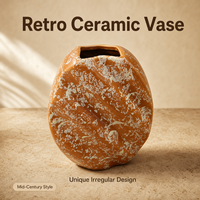 Vase en céramique artisanal Wabi Sabi du milieu du siècle, accessoires pour la maison, pots à fleurs, jardinières, prêt à être expédié, sur mesure