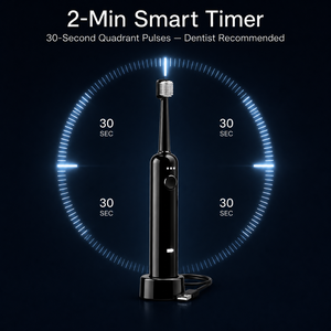 Nuovo Spazzolino Sonico Vibrante Girevole 3 in <span class=keywords><strong>1</strong></span> 2026, Pulizia a 360°, Impermeabile IPX7, Ricarica Wireless, Timer 2 Minuti, 35+ Giorni di Autonomia - Product Image 3