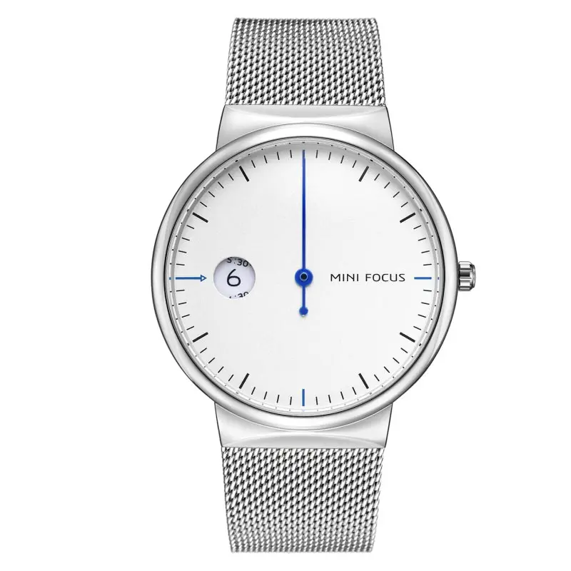 Relojes Mini Focus Para Hombre, reloj ultrafino con funda, diseño minimalista, una mano, 0182